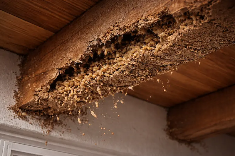 termites plafond